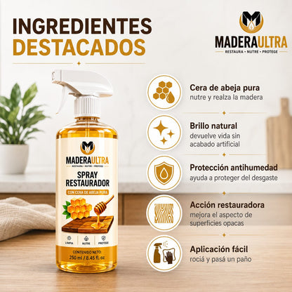 Veta Viva — Spray Restaurador de Madera